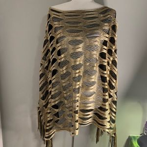 Shimmer Poncho blouse